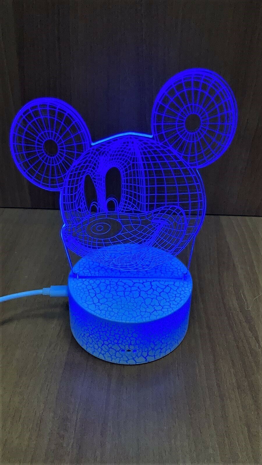 3D Светильник с пультом " Микки Маус " №90 - фотография № 5