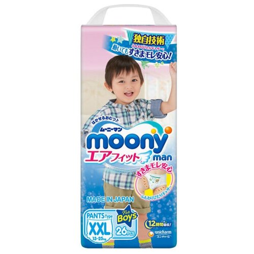 Moony трусики Man для мальчиков XXL (13-25 кг), 26 шт.