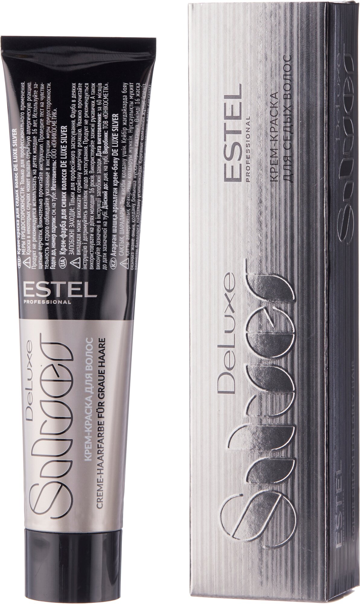 ESTEL De Luxe Silver крем-краска для седых волос, 6/75 темно-русый коричнево-красный, 60 мл