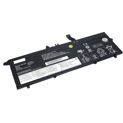 Аккумулятор L18M3PD2 для ноутбука Lenovo ThinkPad T490s 11.52V 4950mAh черный аккумуляторная батарея для ноутбука lenovo thinkpad t490s l18m3pd2 11 52v 4950mah