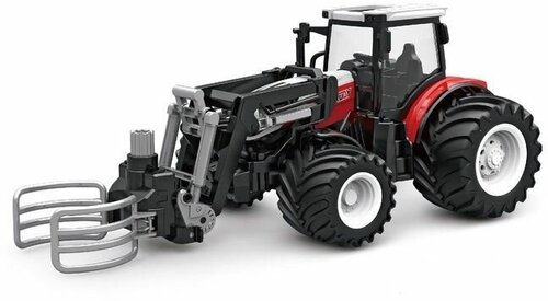 Р/У фермерский трактор Korody с погрузчиком тюков, широкие колеса 1/24 2.4G 6CH RTR