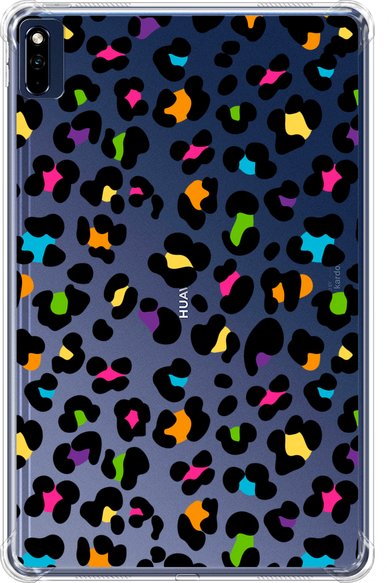 Противоударный силиконовый чехол для планшета Huawei MatePad 10.4 Яркий леопард