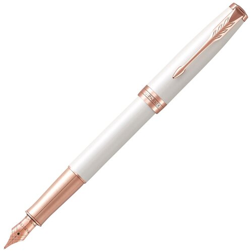 Перьевая ручка Parker Sonnet Core F540, Pearl White Lacquer PGT (Перо F) 1931552