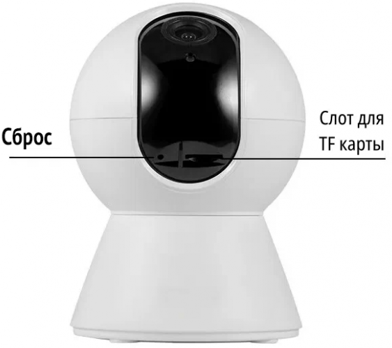 Беспроводная IP Wi-Fi камера видеонаблюдения Smart WiFi Camera 1080P White / С ночной съемкой и датчиком движения поворотная с обзором 360 / Видеоняня - фотография № 12