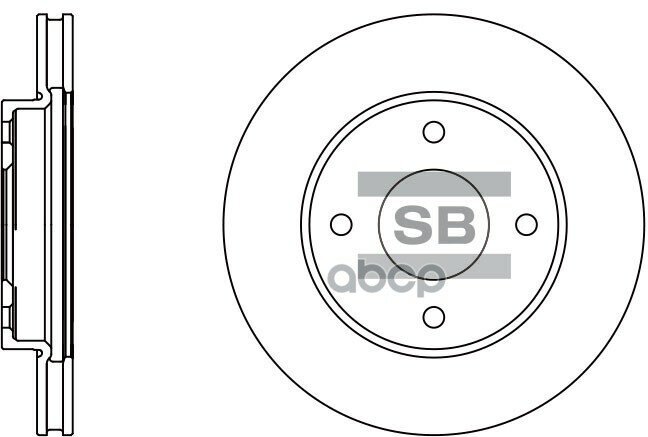 Диск Тормозной Передний Sangsin Brake Sd4207 Sangsin brake арт. SD4207