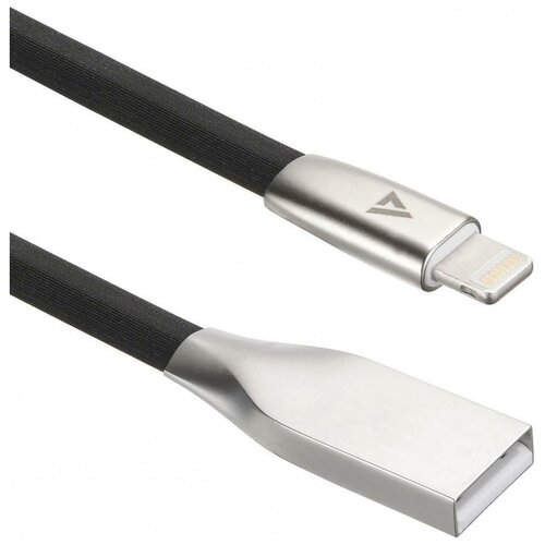 кабель acd usb 3 0 a m b m acd u3abm 2 м черный Кабель Lightning 1.2м ACD ACD-U922-P5B плоский черный