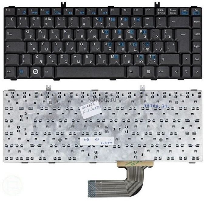 Клавиатура для ноутбука Fujitsu Amilo LA1703, LA1705 черная