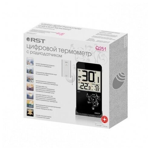 Цифровой термометр С радиодатчиком RST 02251 - фотография № 4