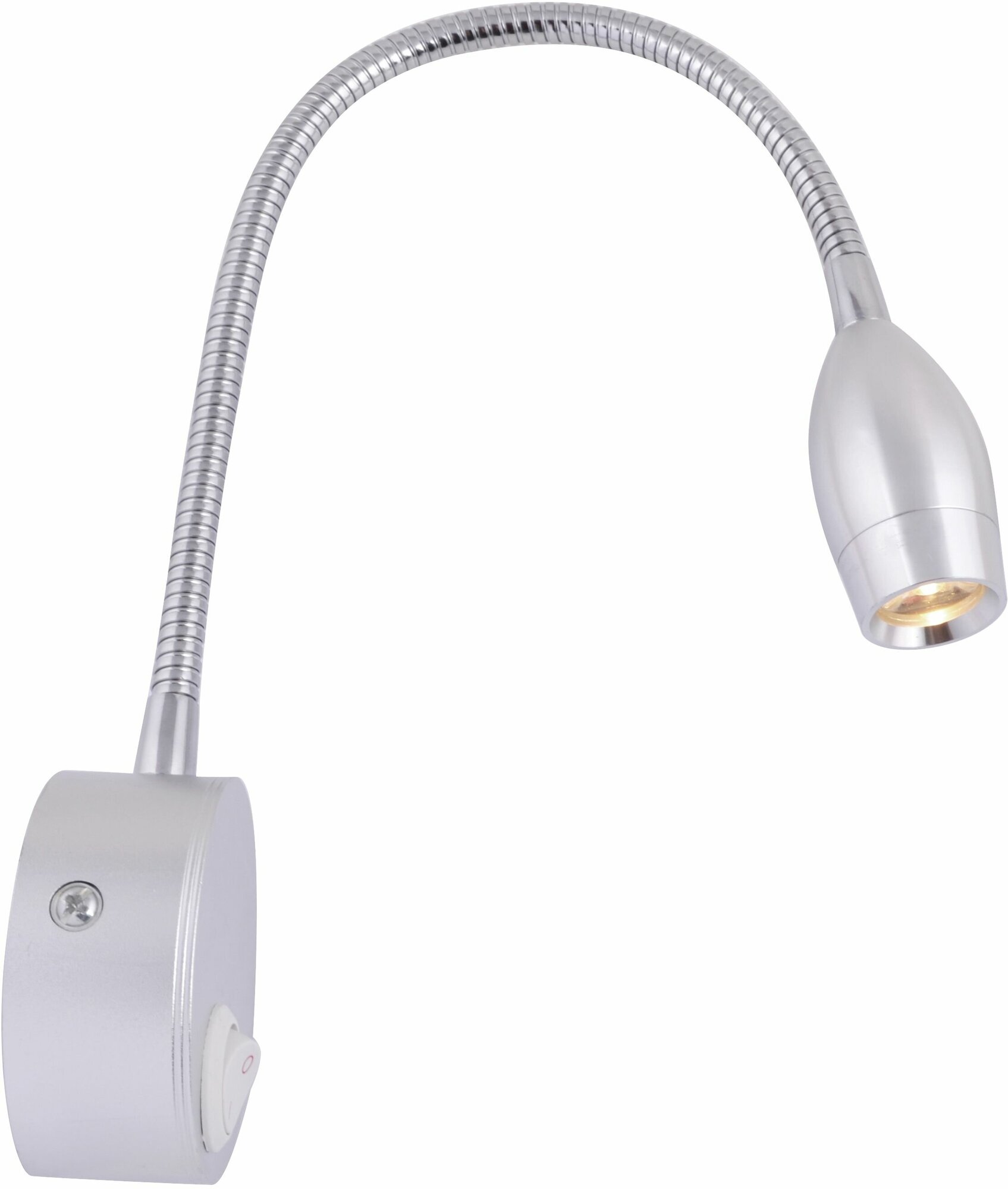 Настенное бра с выключателем Arte Lamp Picture Lights Led A7005AP-1SS, LED, 3Вт, кол-во ламп:1шт, Серебро