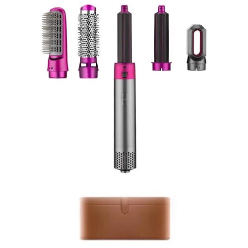 Фен-мультистайлер Linnhillкейс5в1пурпурный-металлик5 насадок 234900₽