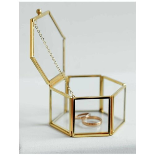 Шкатулка для украшений для обручальных колец футляр для колец 1610₽