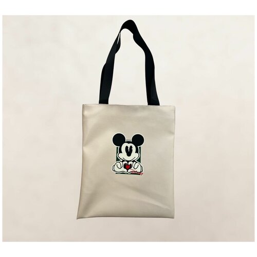 фото Сумка-шоппер из экокожи я и лама