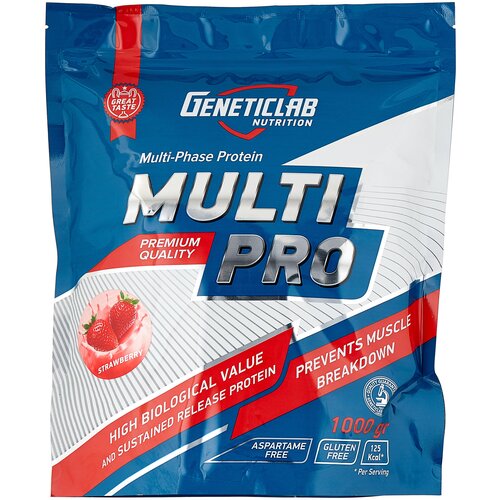 Протеин Geneticlab Nutrition Multi Pro, 1000 гр., клубника