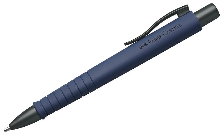 Ручка шариковая Faber-Castell автоматическая, "Poly Ball Urban XB", синяя, 1,4 мм, темно-синий корпус (241189)
