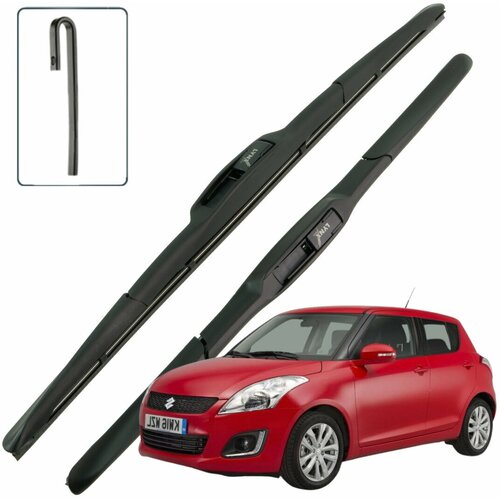 Дворники Suzuki Swift (4) Сузуки Свифт хэтчбек 5 дв рест 2013 2014 2015 Щетки стеклоочистителя гибридные 530мм-450мм к-т 2 шт