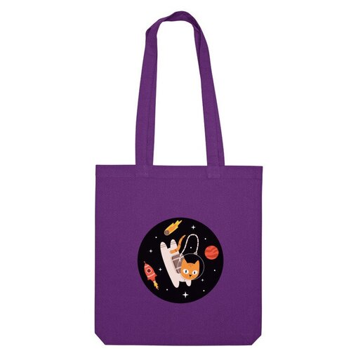 фото Сумка шоппер us basic, фиолетовый