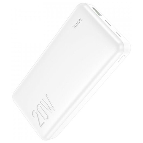 Power bank HOCO (6931474761040) J87A 20000mAh - белый портативный аккумулятор hoco db22 с интеллектуальным датчиком отключения заряда