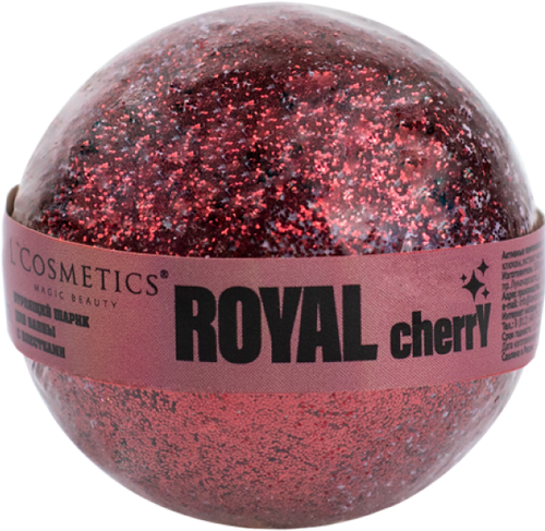 Бурлящий шарик с блестками ROYAL CHERRY 160 г