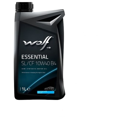 Масло моторное Wolf ESSENTIAL полусинтетическое 10W40 SL/CF B4 1 л