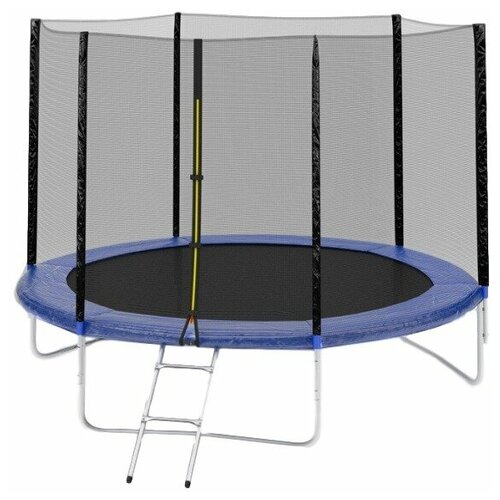 фото Батут diamond fitness external 10 ft (305 см) с защитной сеткой и лестницей