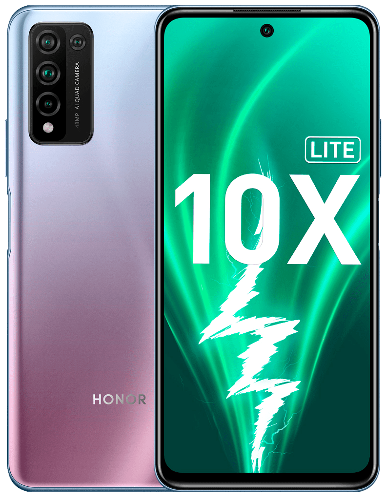 Смартфон HONOR 10X Lite 4/128 ГБ, Dual nano SIM, ледяной белый