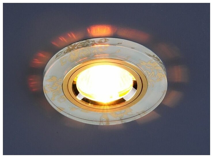Точечный встраиваемый светильник Elektrostandard 8561/6 MR16 белый/золото