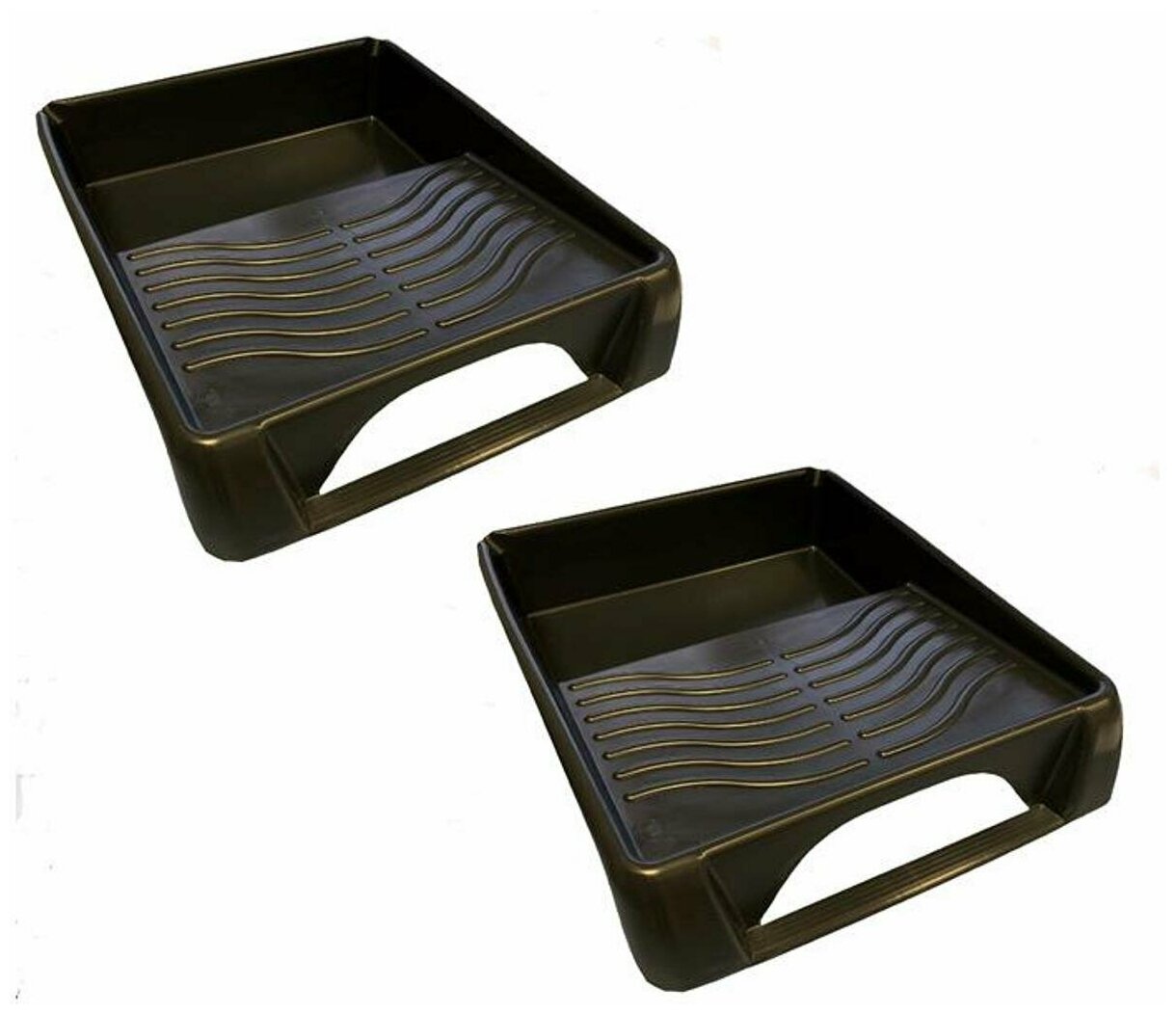 фото Ванночка кювета для краски малярная усиленная профи с педалью 44*34 см, 2 штуки