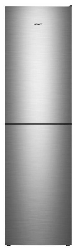 Холодильник АТЛАНТ , двухкамерный, нержавеющая сталь - фото №1