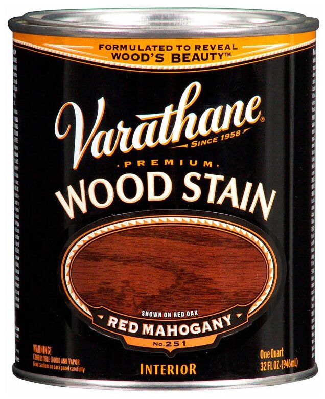 Морилка - Масло Для Дерева Varathane Wood Stain Красный Махагон