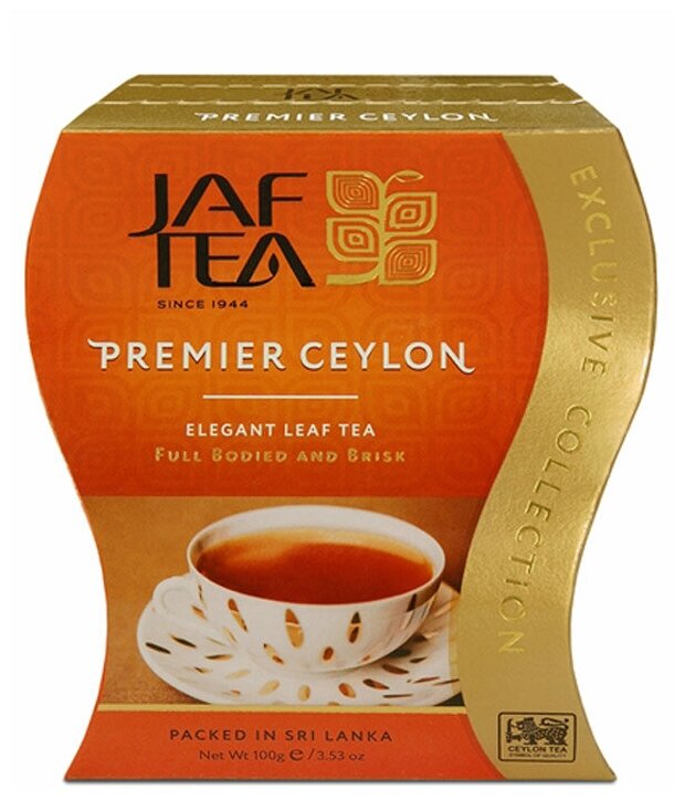 Чай черный Jaf Tea Exclusive collection Premier Ceylon, 100 г, 1 пак.