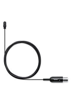 SHURE DL4B/O-MTQG-A всенаправленный водонепроницаемый петличный микрофон, Max.SPL 132 дБ, сигнал/шум 63 дБ, сменный частотный фильтр-колпачок, IP57, кабель 1,6 м, разъем MTQG, с аксессуарами, черный.
