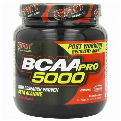 BCAA S.A.N. BCAA-Pro 5000, фруктовый пунш, 690 гр.