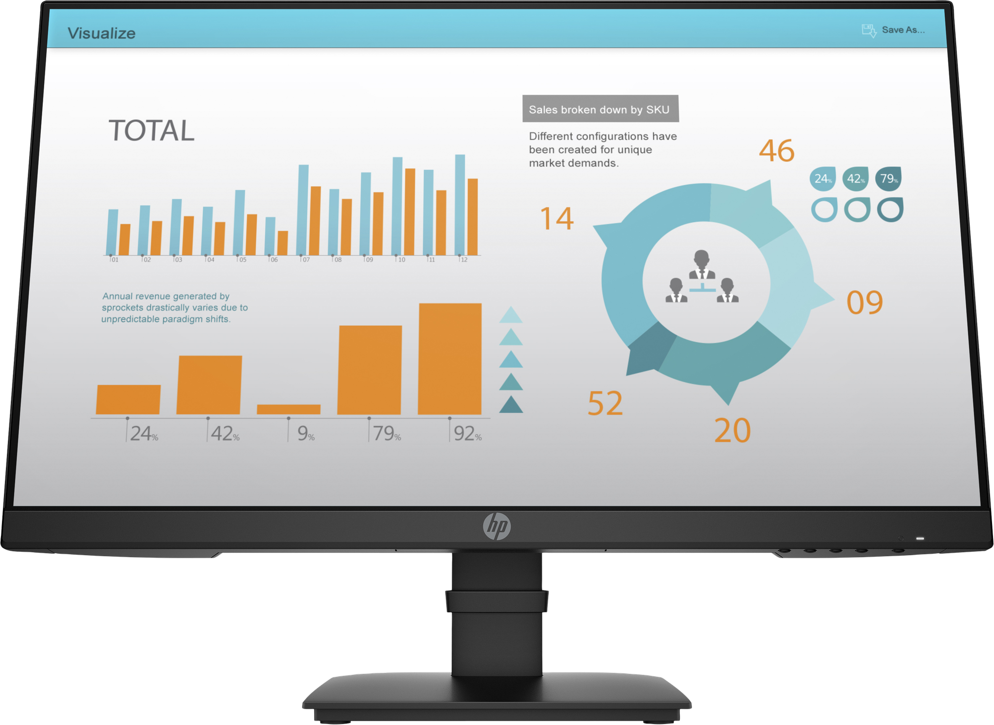 23.8" Монитор HP P24 G4 (1A7E5AA) 1920x1080 60 Гц IPS