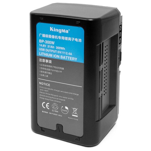 Аккумулятор KingMa BP-300W V-Mount 300Wh аккумулятор kingma bp 95w v mount 14 8v 95wh