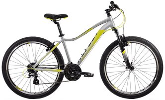 Горный (MTB) велосипед Aspect Oasis (2021) серо-желтый 18" (требует финальной сборки)