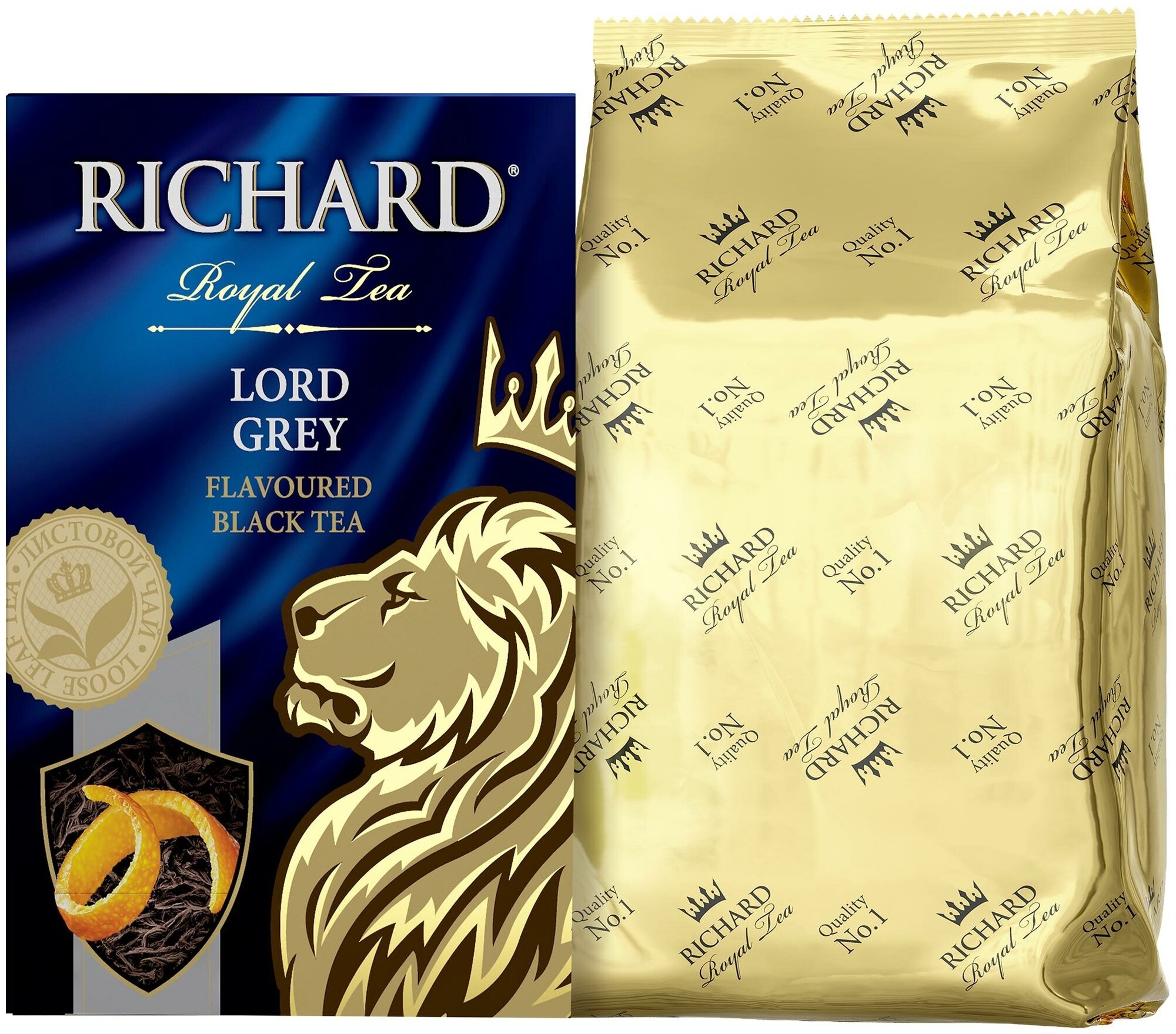 Чай Richard "Lord Grey", листовой черный с добавками, 90 гр - фотография № 11