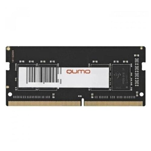 Оперативная память Qumo 4 ГБ DDR4 2400 МГц SODIMM CL16 QUM4S-4G2400C16 оперативная память qumo 32 гб ddr4 3200 мгц sodimm cl22 qum4s 32g3200n22