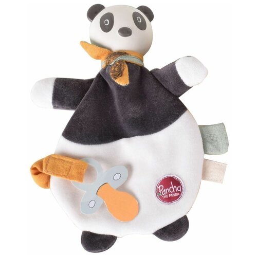 Игрушка-прорезыватель Tikiri с головой из натурального каучука Панда Pancha Tikiri