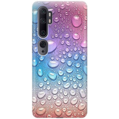 фото Ультратонкий силиконовый чехол-накладка для xiaomi mi note 10 / note 10 pro с принтом "множество капель" gosso