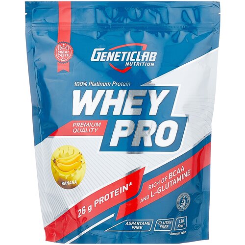 Протеин Geneticlab Nutrition Whey Pro, 1000 гр., банан