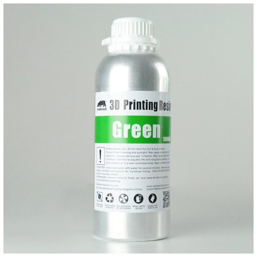 Wanhao Фотополимерная смола Wanhao зеленая (1 л.)