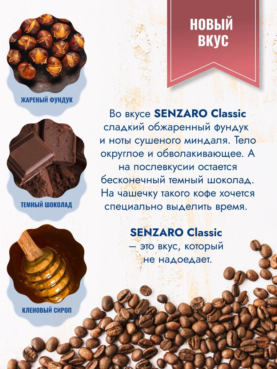 Кофе в зернах Senzaro Classic, 1000 г - фото №12