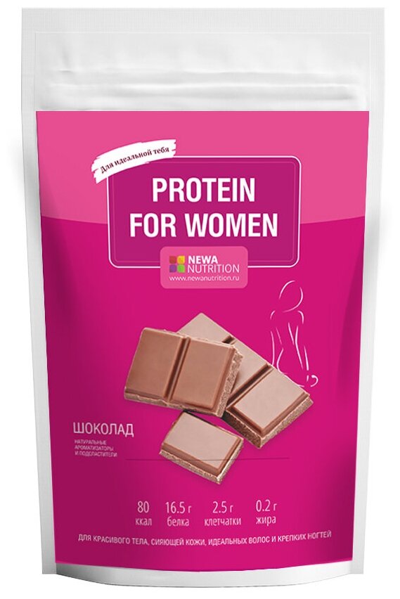 Newa Nutrition Смесь для высокобелкового коктейля Protein for Women, шоколад, 350 г, Newa Nutrition