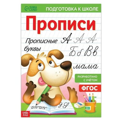 прописи прописные буквы 20 стр принцессы Прописи Прописные буквы, 20 стр, формат А4