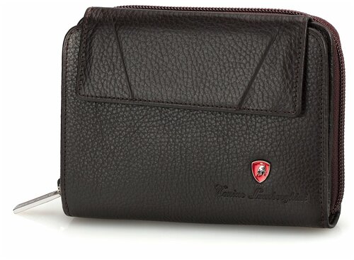 Кошелек Tonino Lamborghini TL10.561-04, фактура зернистая, красный, черный