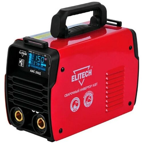 Инвертор ELITECH АИС 200ДК 62кВт 110-275В 10-200А ПВ200А80 16-5мм 35кг кейс 1685800₽