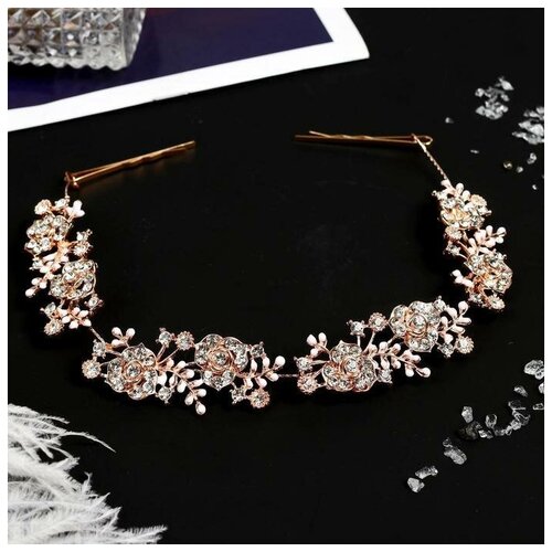 Аксессуар для волос Анжелика розочки 23 см золото 950₽