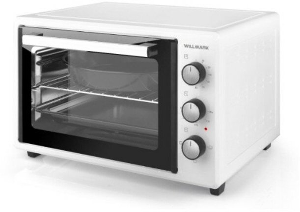 Мини-печь WILLMARK WOF-405W, 1500 Вт, 40 л, таймер, до 280°С, белая