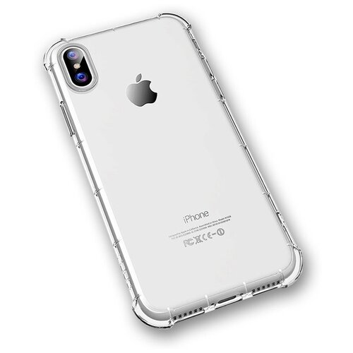 фото Чехол накладка tpu rock fence s series для apple iphone xs max 6.5" - прозрачный