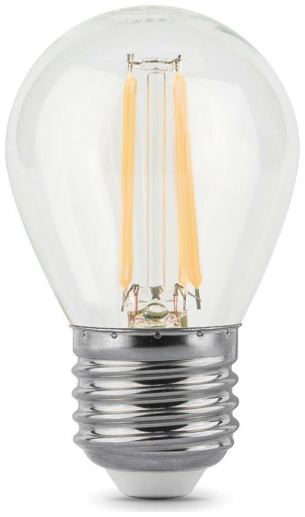 Светодиодная лампа Gauss Filament 9W эквивалент 75W 4100K 710Лм E27 филаментная шар